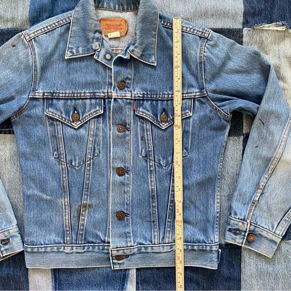 vintage denim levi’s jacket size S - Picture 5 of 9